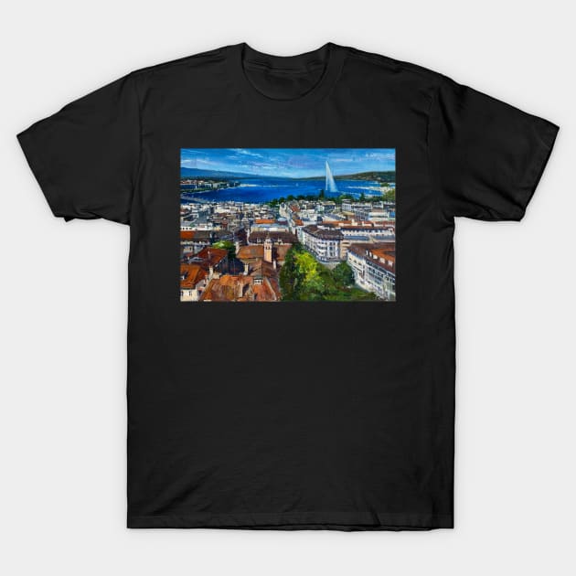 Rooftop Geneva | T-Shirt by Art Shop Geneva